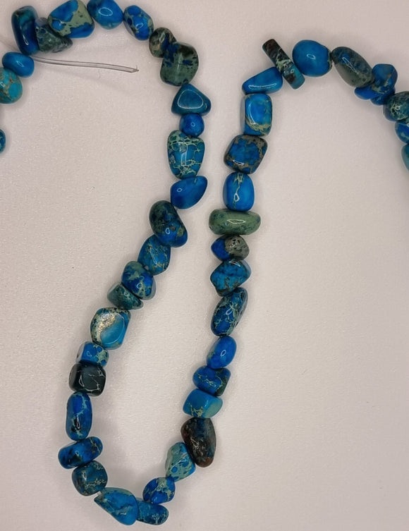 GEMSTONE BEAD CHIPS - DYED NATURAL IMPERIAL JASPER