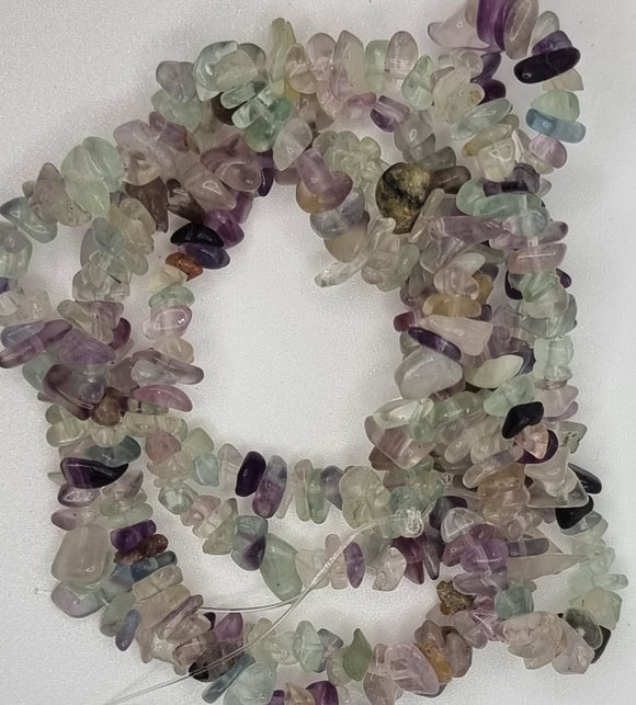 GEMSTONE BEAD CHIPS - MIXED COLOURS