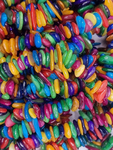 NATURAL SHELL BEAD CHIPS - MIXED COLOURS