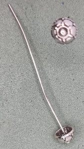 HEAD PINS - FANCY HEAD PINS - ANTIQUE SILVER