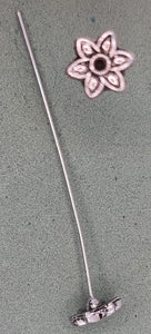 HEAD PINS - FANCY HEAD PINS - ANTIQUE SILVER