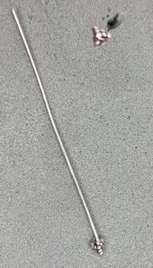 HEAD PINS - FANCY HEAD PINS - ANTIQUE SILVER