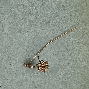 HEAD PINS - FANCY HEAD PINS - ANTIQUE BRONZE