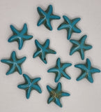 CHARMS - STARFISH - 15.5 X 13.5 X 5.5MM - DARK CYAN