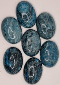 CABOCHONS 25 X 18MM OVAL NATURAL RIPPLE JASPER
