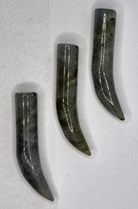 34-38 X 6.5-7MM UNDRILLED - IVORY SHAPE - NATURAL LABORDRITE