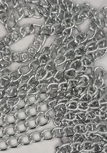 CHAIN - ALUMINIUM CURB 6X4.4X1MM - SILVER
