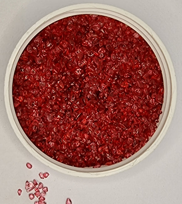GLASS CHIPS/BEADS - RED