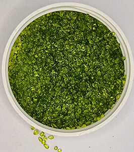 GLASS CHIPS/BEADS - YELLOW/GREEN