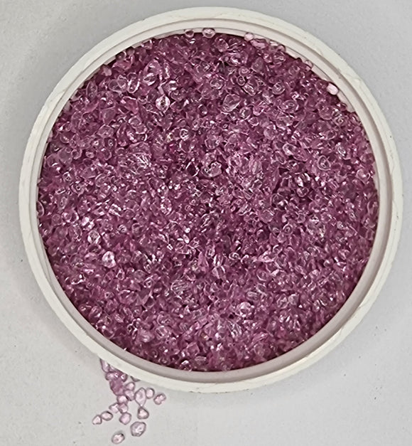 GLASS CHIPS/BEADS - PEARL PINK