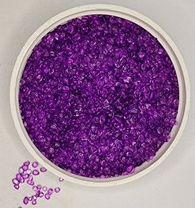 GLASS CHIPS/BEADS - BLUE VIOLET
