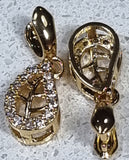 BAIL HANGER WITH ICE PICK - BRASS - 18K GOLD PLATED - 20.5X8X5MM