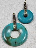 30X9MM DONUT BAIL - PLATINUM COLOUR