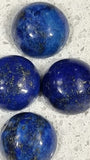 CABOCHON - 10 X 4-5MM NATURAL LAPIS LAZULI - HALF ROUND