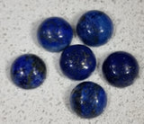 CABOCHON - 10 X 4-5MM NATURAL LAPIS LAZULI - HALF ROUND