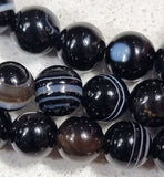 8MM NATURAL STRIPED/BANDED AGATE