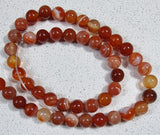 8MM NATURAL STRIPED/BANDED AGATE