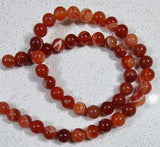 8MM NATURAL STRIPED/BANDED AGATE