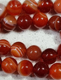 8MM NATURAL STRIPED/BANDED AGATE