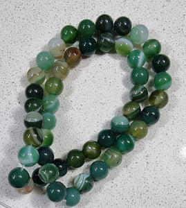8MM NATURAL STRIPED/BANDED AGATE