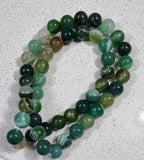 8MM NATURAL STRIPED/BANDED AGATE