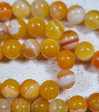 8MM NATURAL STRIPED/BANDED AGATE