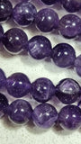 8MM NATURAL AMETHYST BEADS