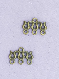 EAR/PENDANT BASE - 18 X 12MM - ANTIQUE BRONZE