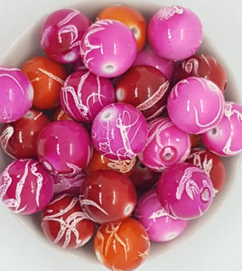 20MM ACRYLIC BEADS - MIXED BLUSH COLOURS