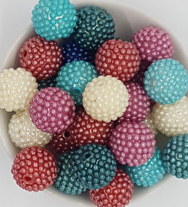 20MM ACRYLIC BEADS - IMITATION PEARL DOTS
