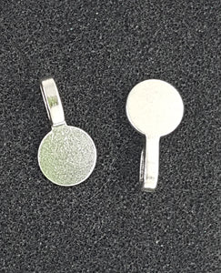 BAILS - GLUE ON - SILVER - ROUND