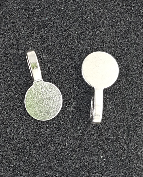BAILS - GLUE ON - SILVER - ROUND