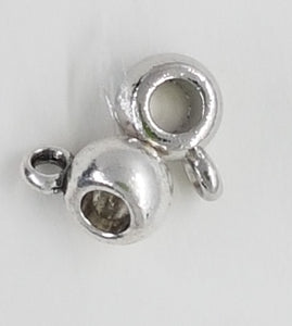 BAIL HANGER - PLATINUM - ROUND 8 X 5MM