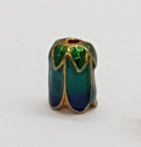 BEAD CAPS - ENAMEL - 10 X 7MM