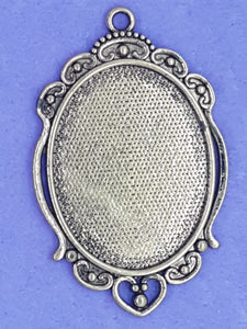 BEZEL - 62 X 39MM OVAL BEZEL - ANTIQUE GOLD