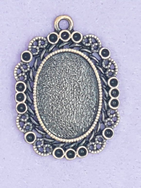 BEZEL - 42 X 30MM OVAL BEZEL - COPPER COLOUR