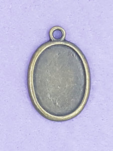 BEZEL - 35 X 24MM OVAL BEZEL - ANTIQUE BRONZE