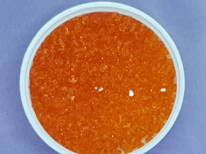 BICONES - 3MM CRYSTAL GLASS FACETED BEADS - GRADE AA - DARK ORANGE