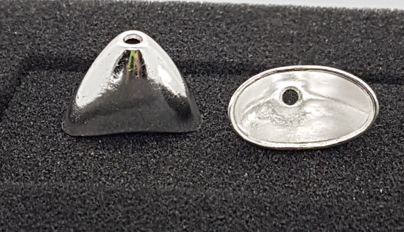 BEAD CAPS - SILVER COLOUR - 20 X 10MM