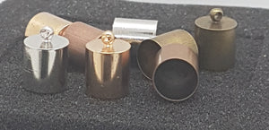 CORD ENDS & END CAPS - 14 X 10MM MIXED COLOURS