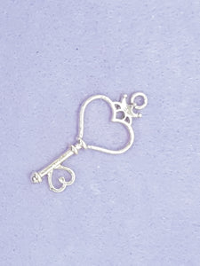 CHARMS - HEART - 38 X 18MM ROSE GOLD COLOUR