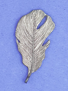 CHARMS - LEAVES - 45 X 23MM - BRASS COLOUR