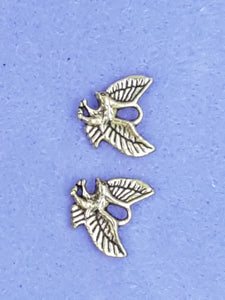 CHARMS - EAGLE - 13 X 13MM - ANTIQUE GOLDEN COLOUR