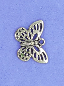 CHARMS - BUTTERFLIES - 24 X 16MM - ANTIQUE GOLDEN COLOUR