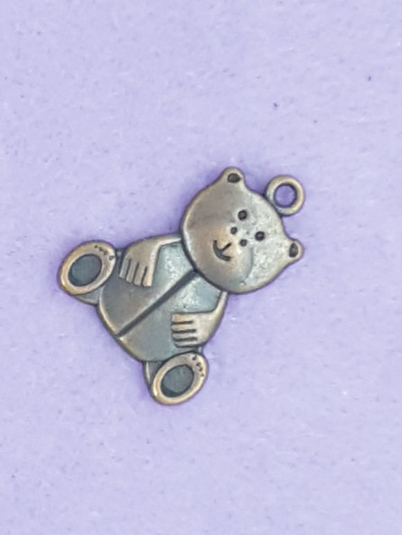 CHARMS - BEAR - 25 X 19MM - COPPER COLOUR