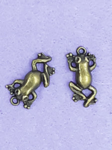 CHARMS - FROG -22 X 10MM ANT. BRONZE COLOUR