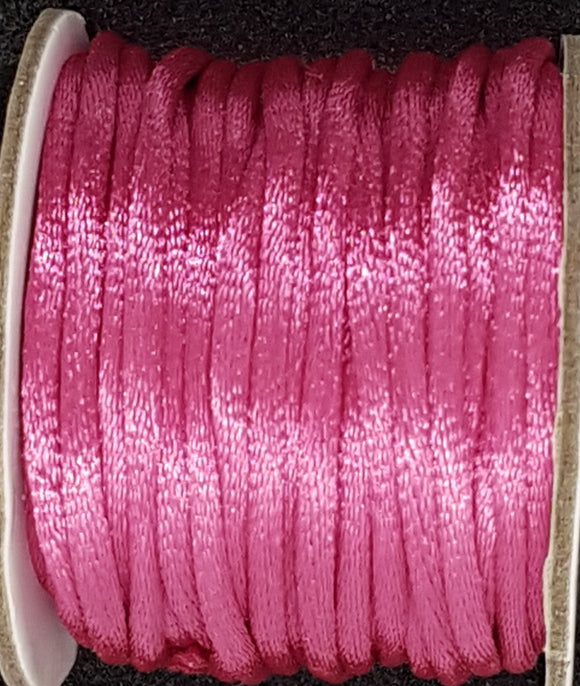 CORD - NYLON  - 2MM DARK PINK COLOUR