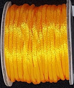 CORD - NYLON  - 2MM SUNSHINE YELLOW COLOUR