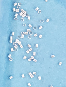 CRIMP TUBES - SILVER COLOUR - 1.5MM