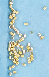CRIMP TUBES - GOLDEN COLOUR - 1.5MM
